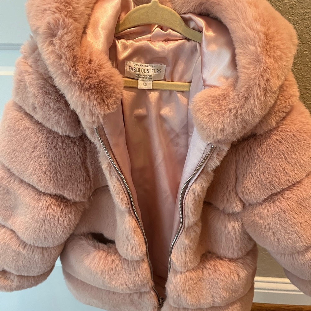 Fabulous Furs Blush Faux Fur Coat